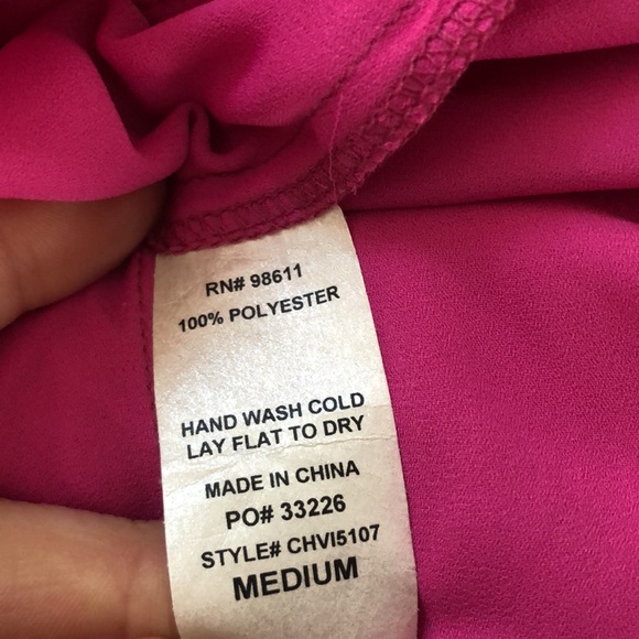 Pink blouse with zipper front - Picture 7 of 7